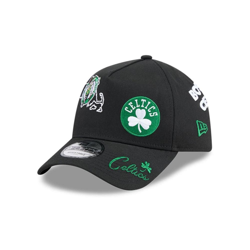 Boné New Era 9Forty A-Frame Snapback Boston Celtics NBA Masculino