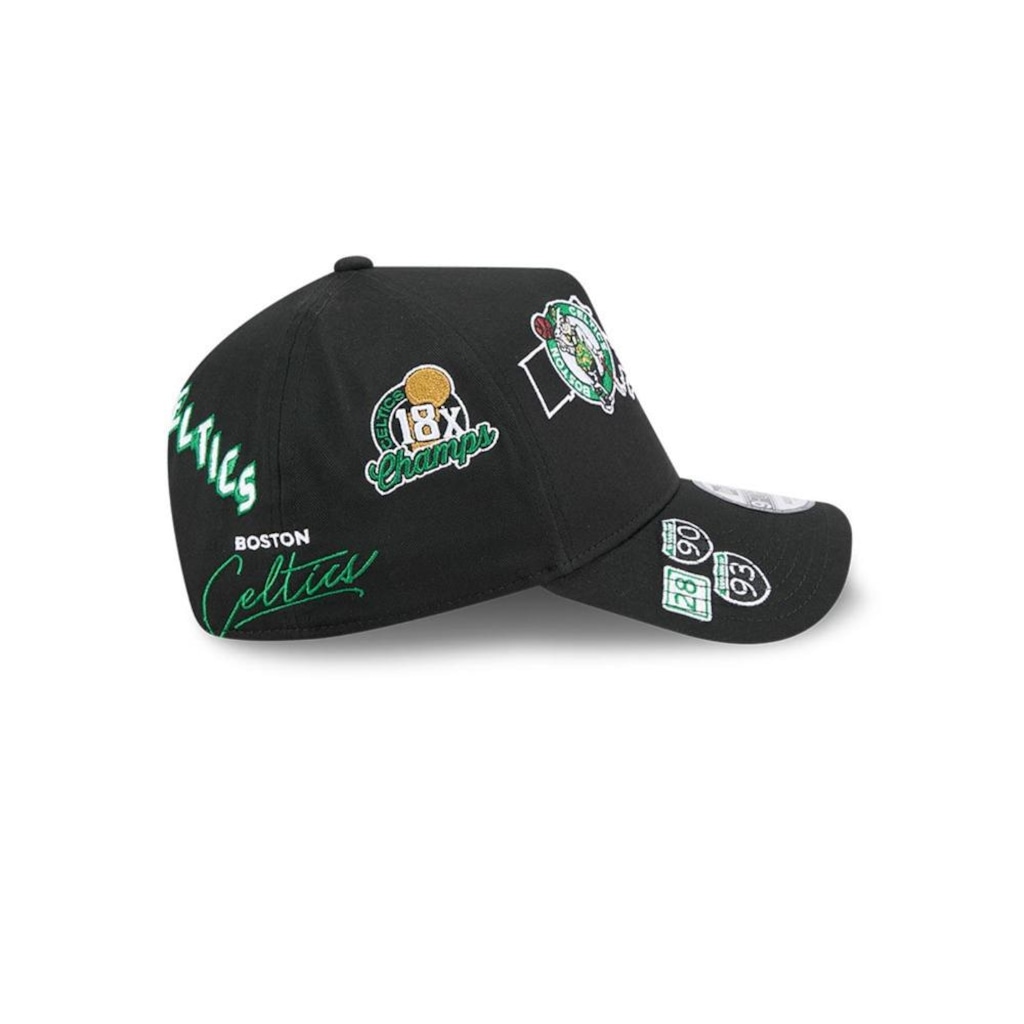 Imagem 5 do produto Boné New Era 9Forty A-Frame Snapback Boston Celtics NBA Masculino