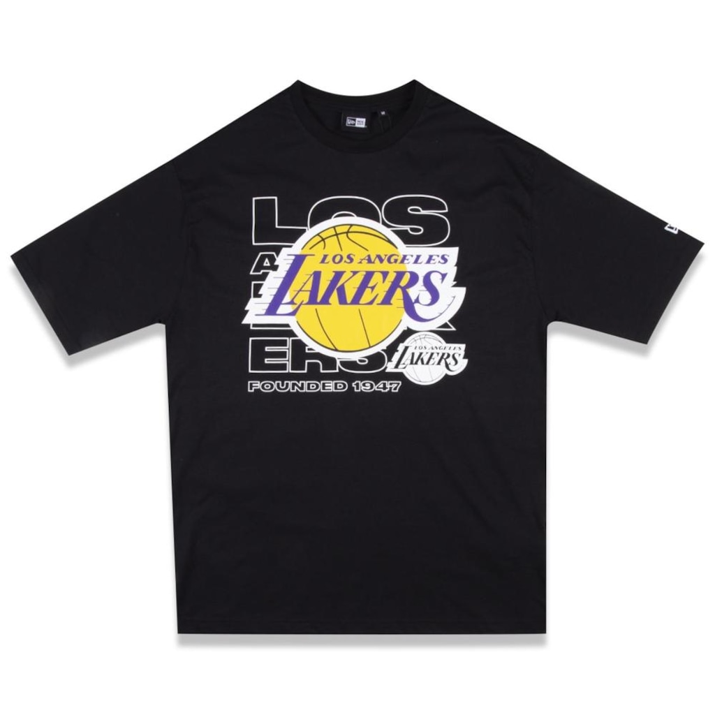 Camiseta New Era Regular Los Angeles Lakers NBA Masculina