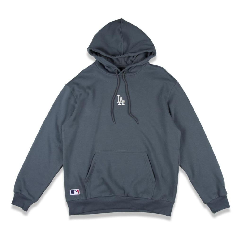 Blusão de Moletom New Era Canguru Fechado Los Angeles Dodgers MLB Masculino