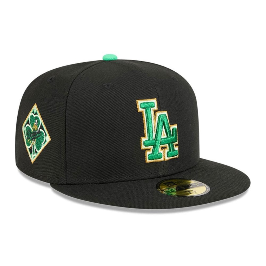 Imagem 3 do produto Boné New Era 59Fifty Los Angeles Dodgers MLB St.Patricks Day Masculino