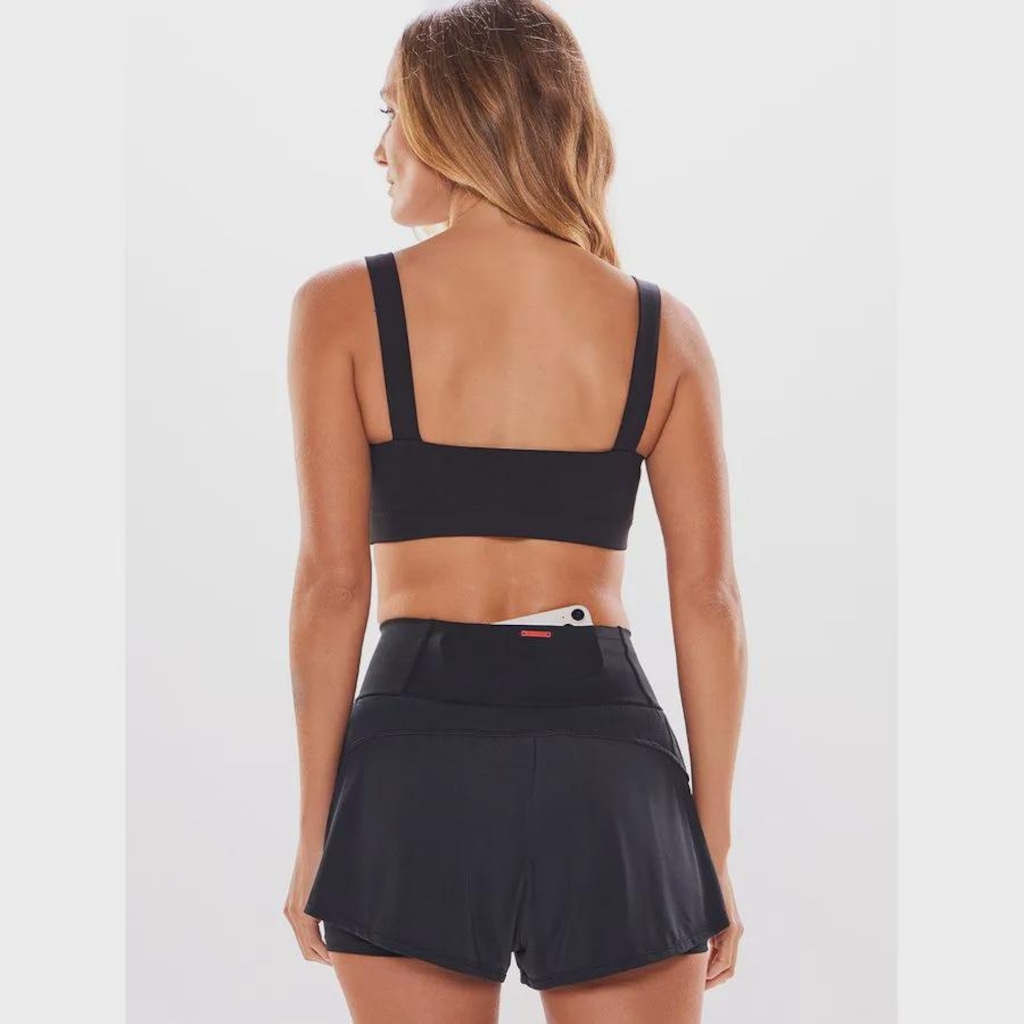 Imagem 3 do produto Top Alça Reta Liso Body For Sure + Shorts Liso Move - Feminino
