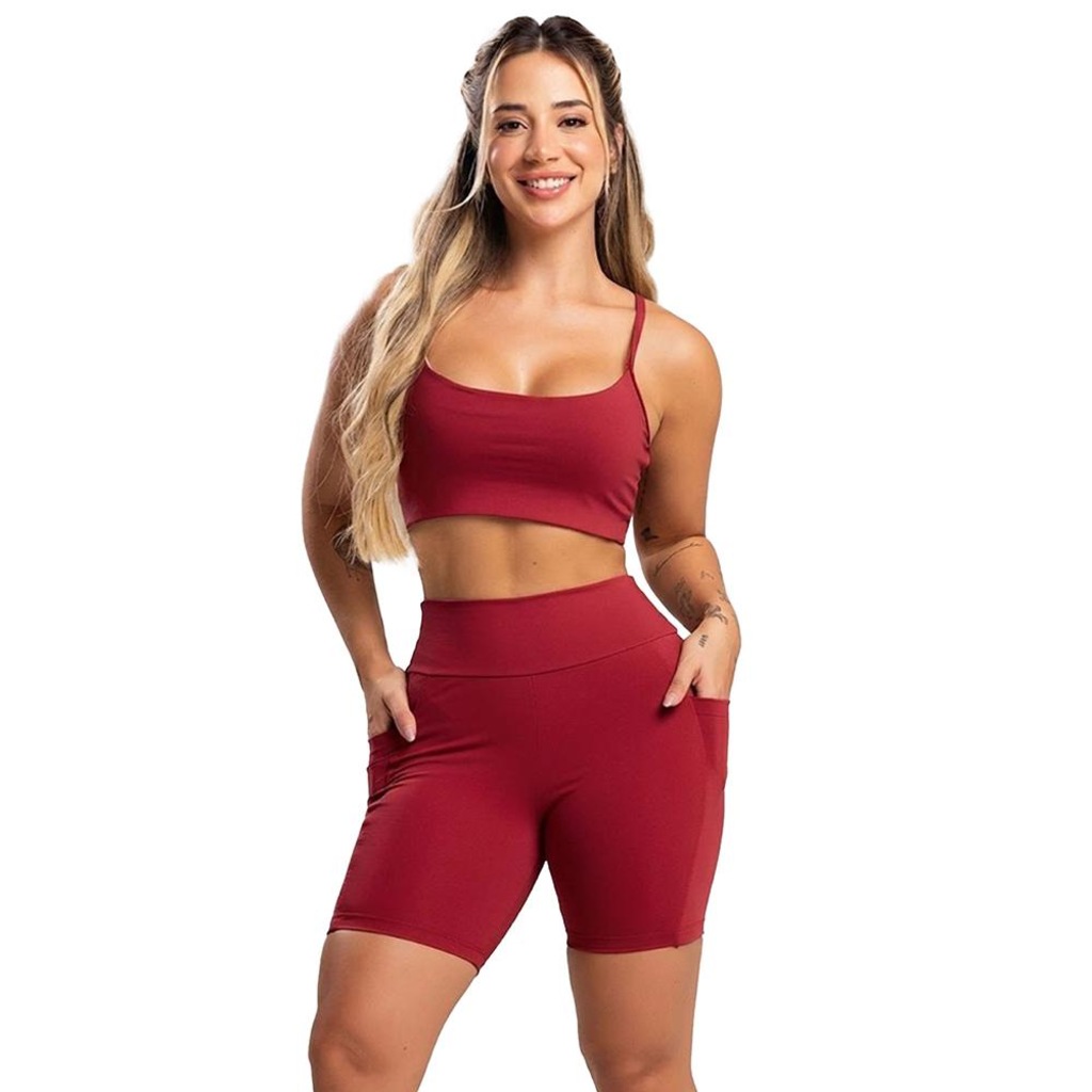 Imagem 1 do produto Short Bolsos Cintura Alta Mvb Modas - Feminina