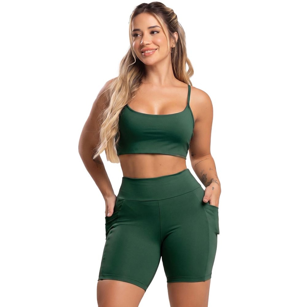 Imagem 1 do produto Short Bolsos Cintura Alta Mvb Modas - Feminina