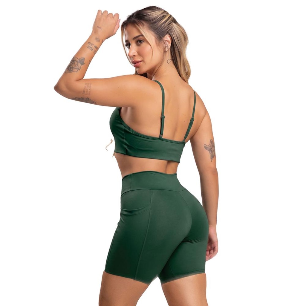 Imagem 3 do produto Short Bolsos Cintura Alta Mvb Modas - Feminina