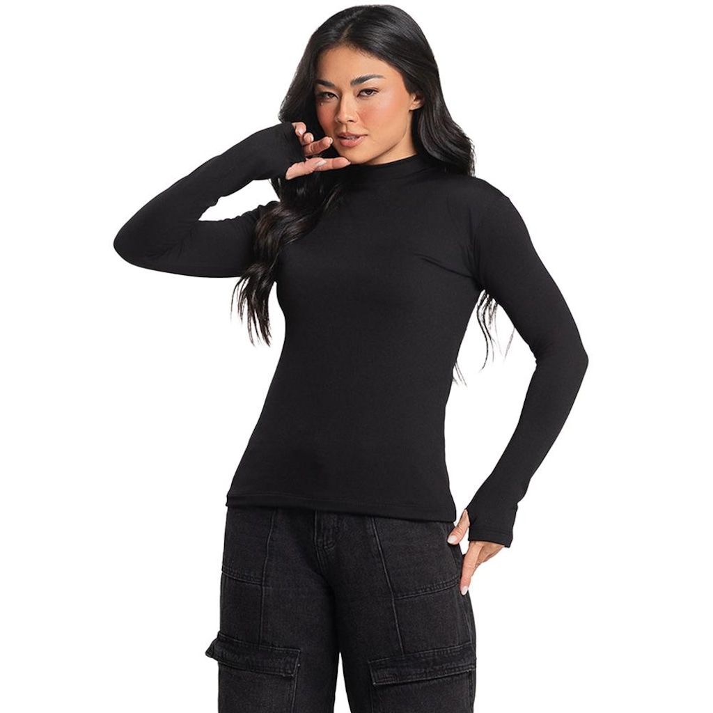 Camisa Térmica Peluciada Mvb Modas - Feminina - Foto 1