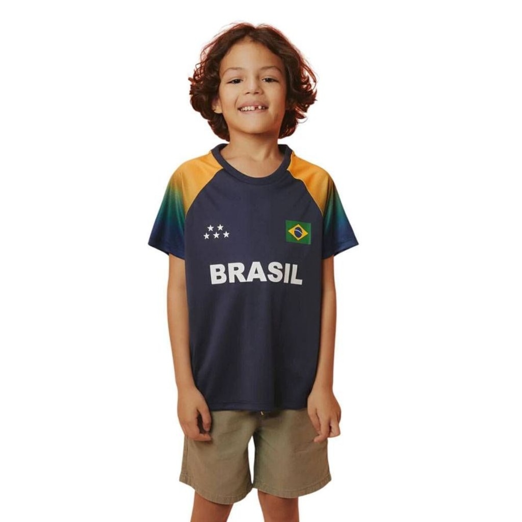 Camiseta do Brasil Braziline - Infantil