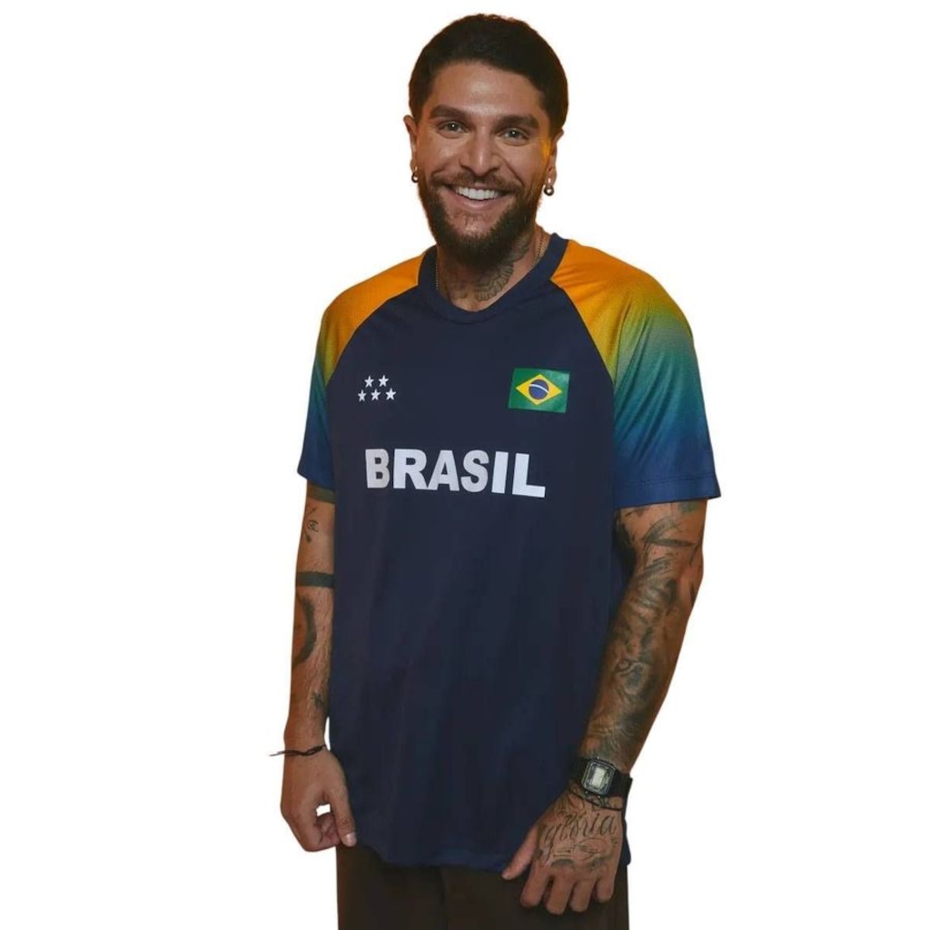 Camiseta do Brasil Amazônica Braziline  - Masculina