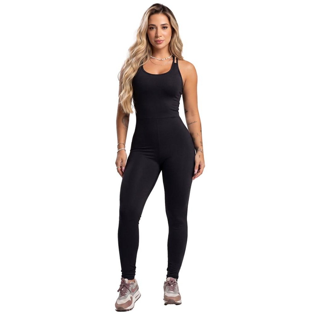 Macacão Fitness Mvb Modas Feminino