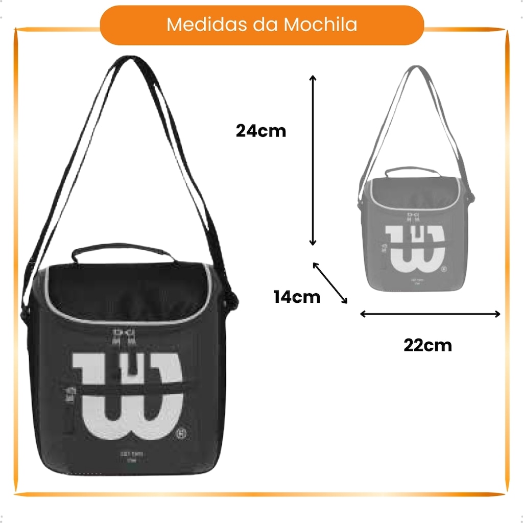 Imagem 3 do produto Bolsa Tiracolo Wilson 7,5 Litros