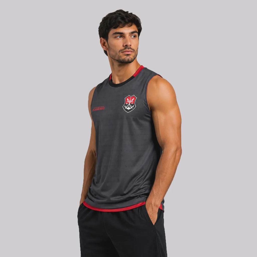 Imagem 2 do produto Camiseta Regata Flamengo Pulso Masculina