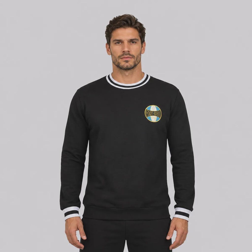 Blusão de Moletom Grêmio Retrô Vintage Masculino