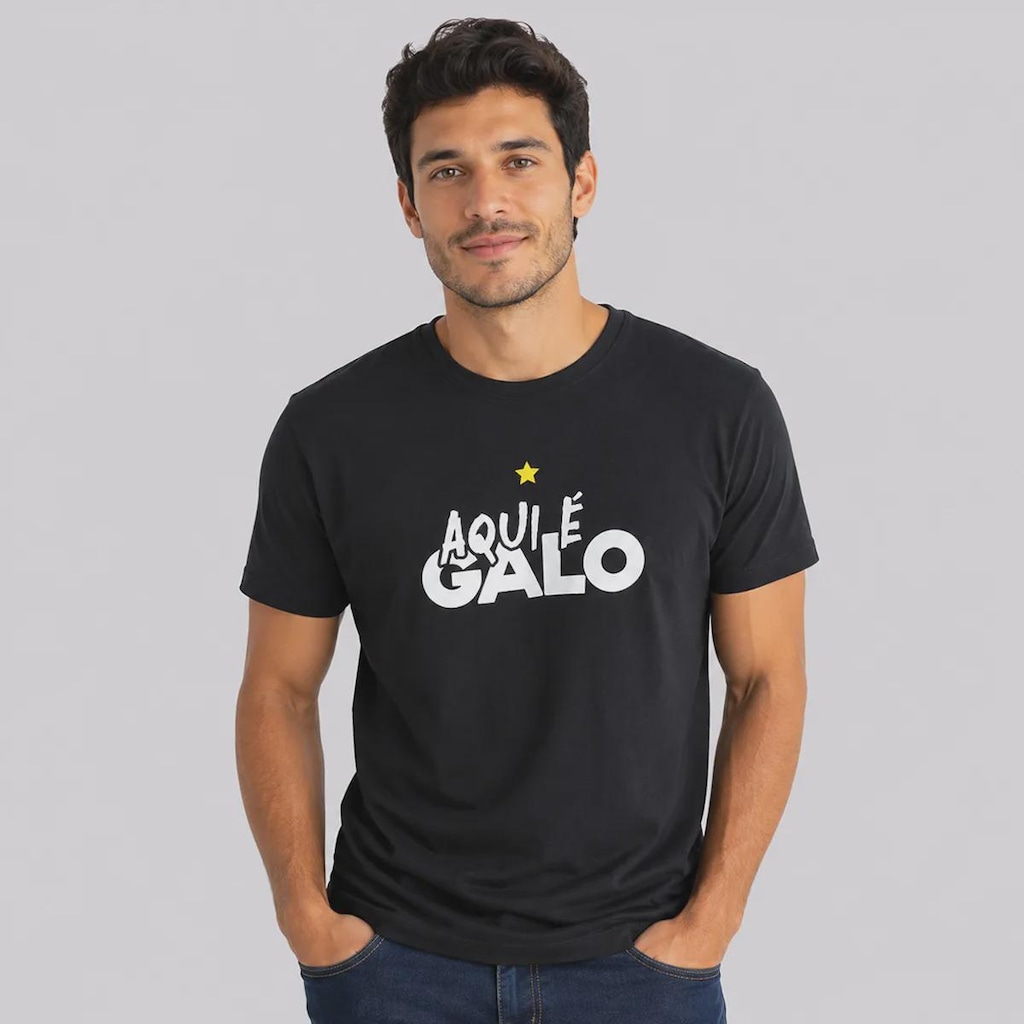Camiseta Atlético Mineiro T-Shirt Galo Masculina