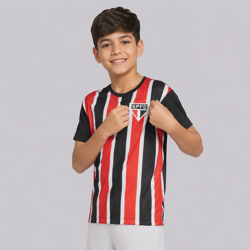 Imagem 3 do produto Camisa do São Paulo Exultante Listrada - Infantil