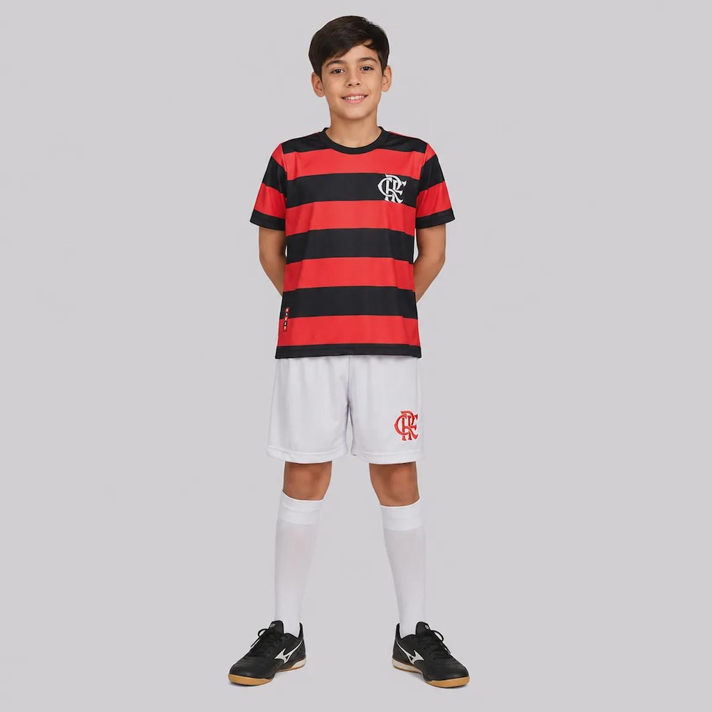 Kit Uniforme do Flamengo Home - Infantil