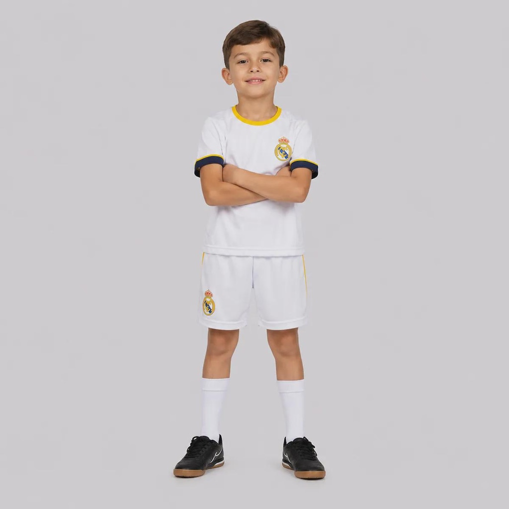 Kit Uniforme do Real Madrid Mini Craque - Infantil