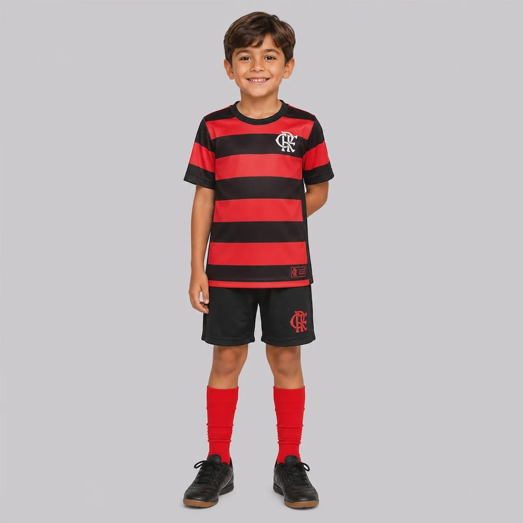 Kit Uniforme do Flamengo Mini Craque - Infantil