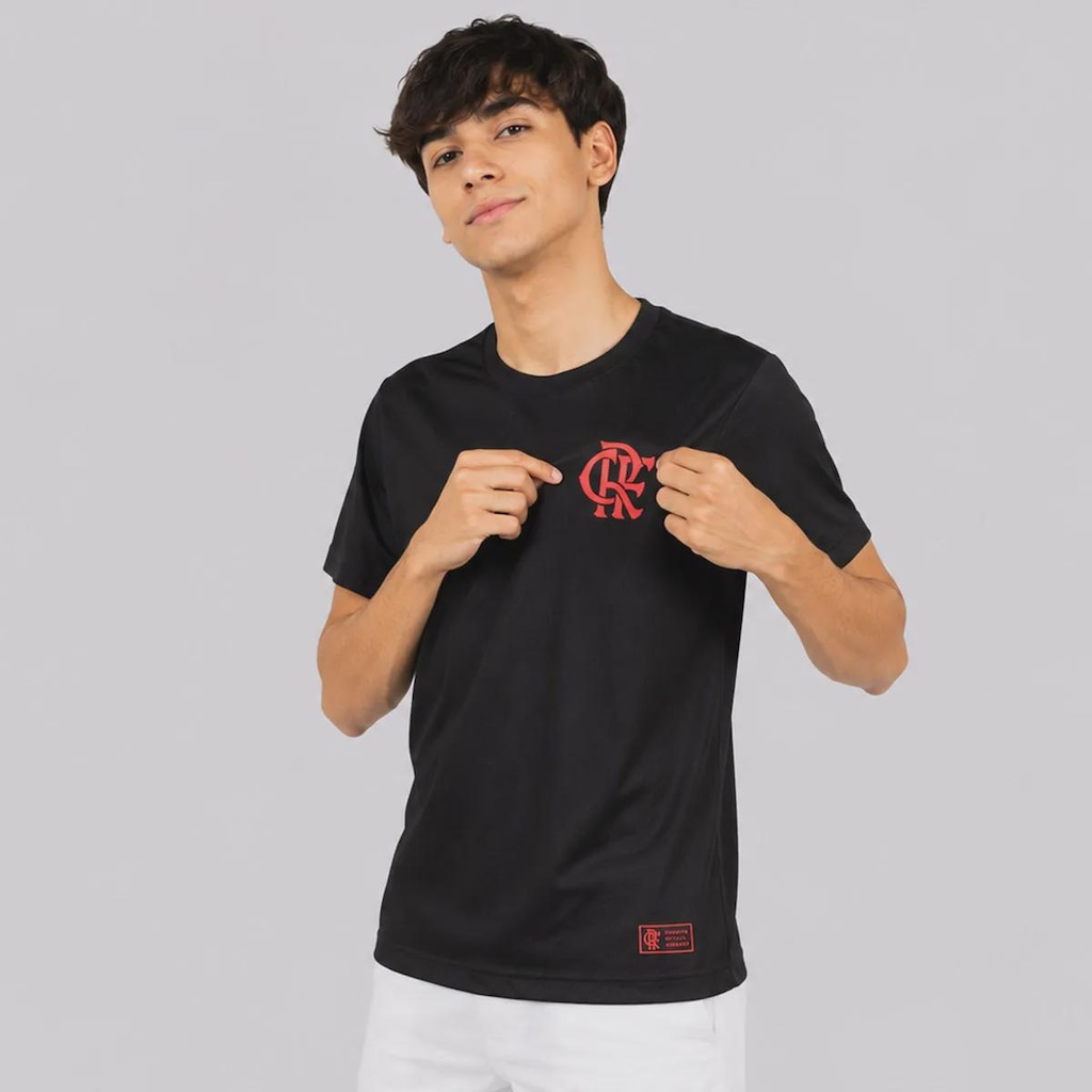 Imagem 3 do produto Camiseta do Flamengo Dry Texturizada - Infantil