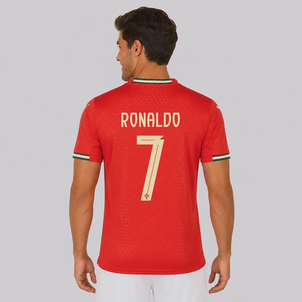 Camisa Puma Portugal Home 2025 - Masculina