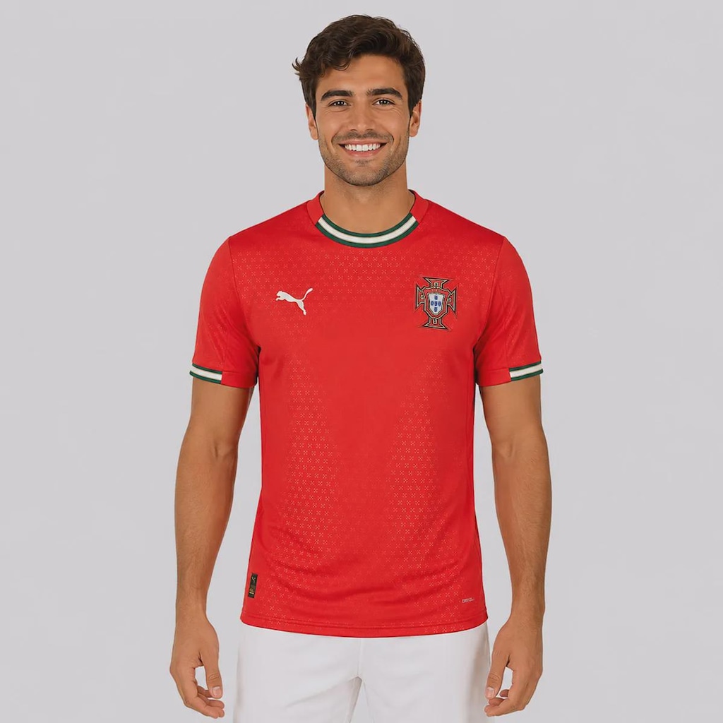 Imagem 2 do produto Camisa Puma Portugal Home 2025 - Masculina