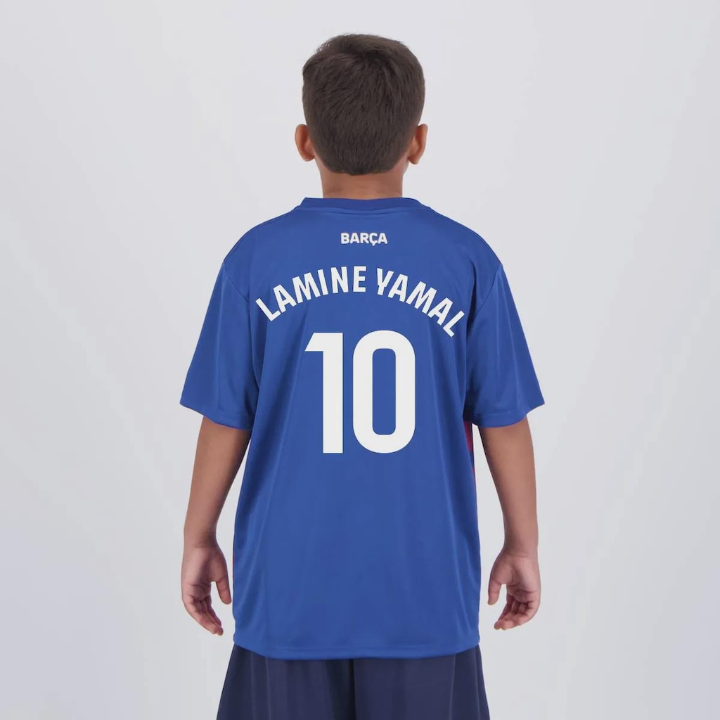 Camisa do Barcelona Dominant Lamine Yamal - Infantil