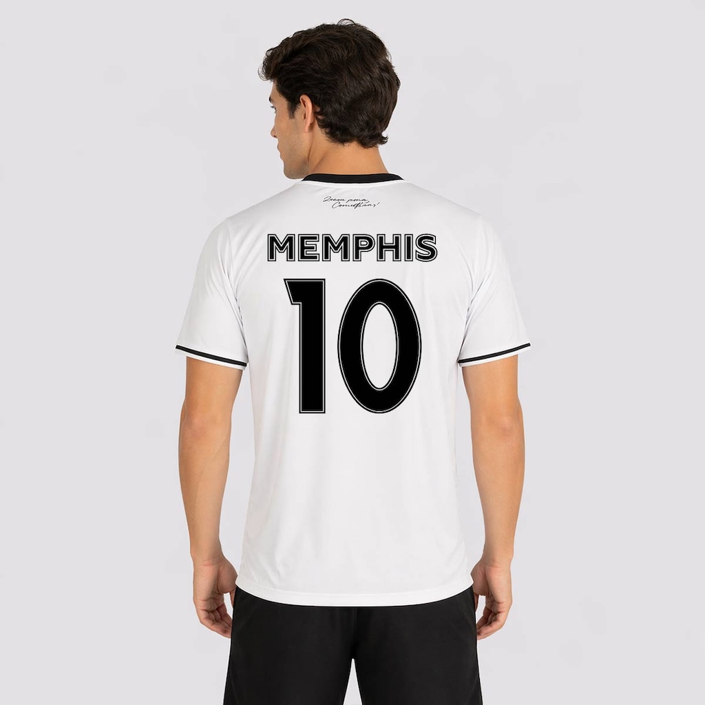Camisa Corinthians Lumina Branca 10 Memphis Masculina