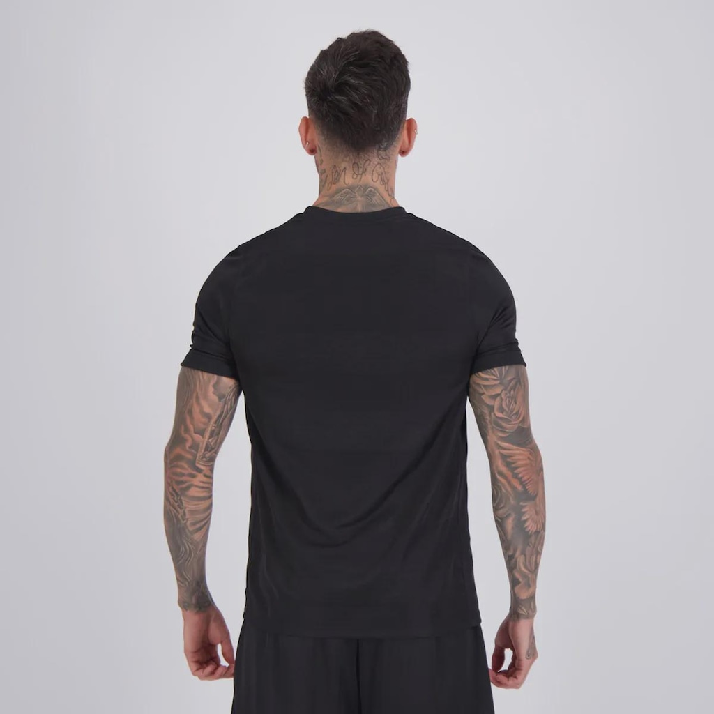 Imagem 4 do produto Camisa Flamengo Dry Jacquard All Black Masculina