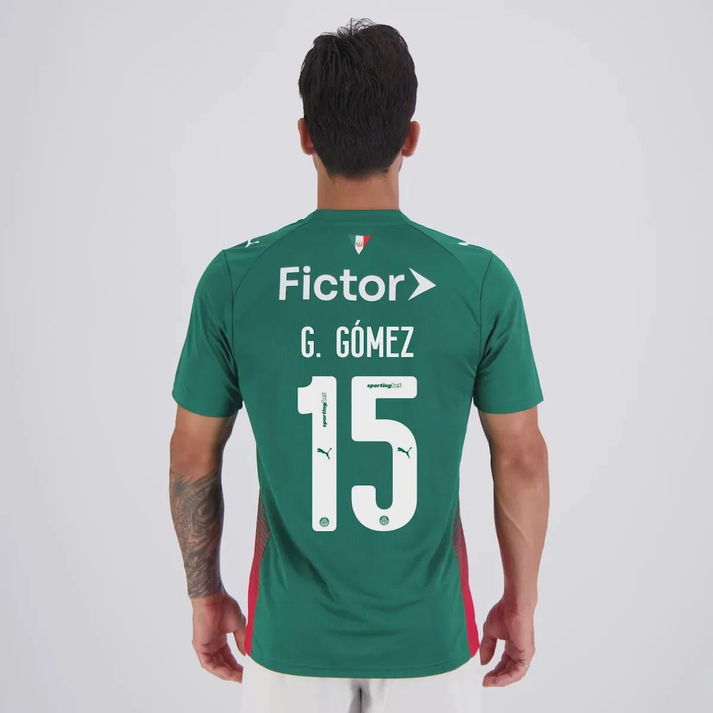 Camisa do Palmeiras I 2026 15 G. Gómez Puma Masculina