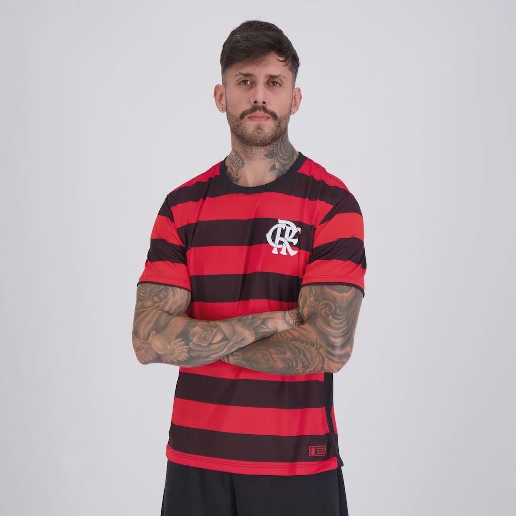 Imagem 3 do produto Camisa Flamengo Rubro Negro Listrada Masculina