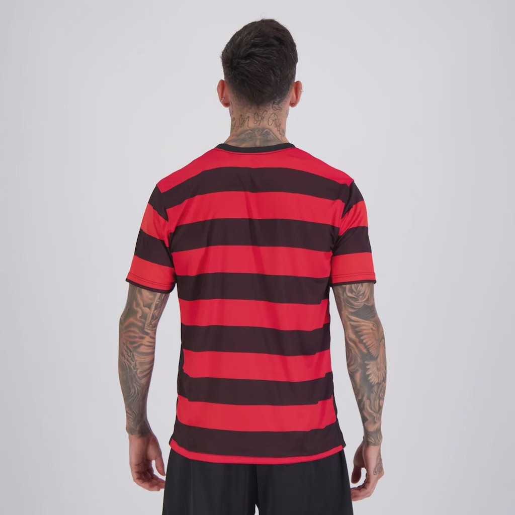 Imagem 4 do produto Camisa Flamengo Rubro Negro Listrada Masculina