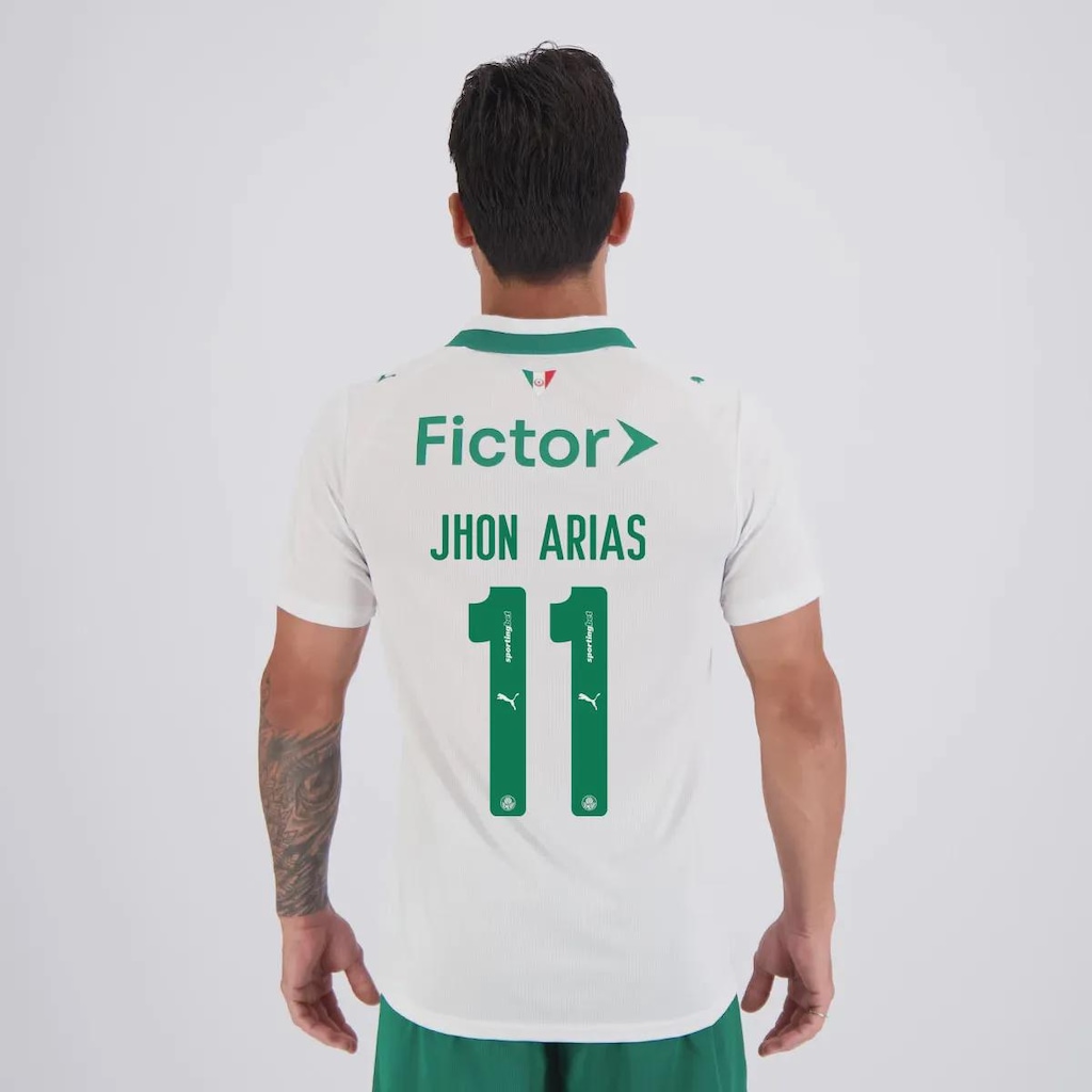 Camisa do Palmeiras II 26/27 11 Jhon Arias Puma Masculina