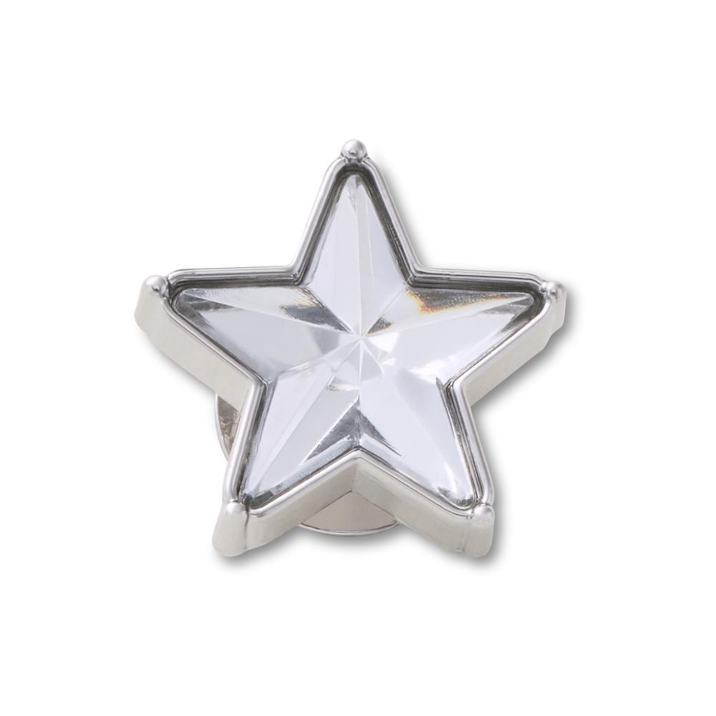 Jibbitz™ Estrela Brilhante De Gema Prateada Único - Unissex