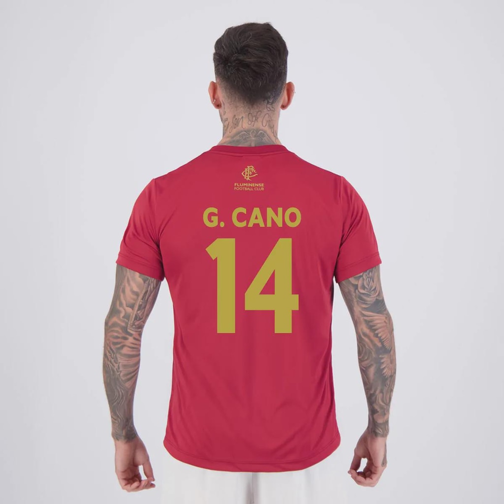 Camisa Fluminense Fulgor Bordô 14 Cano Masculina