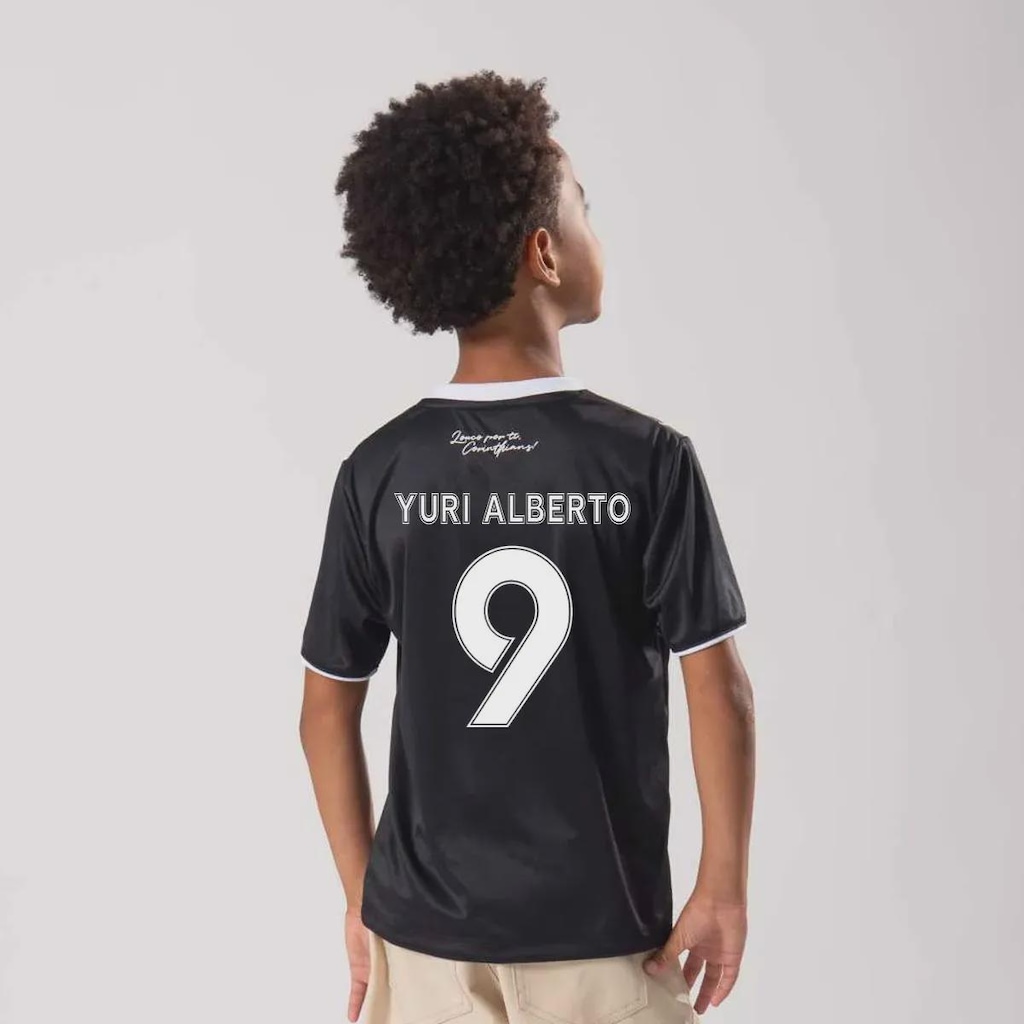 Camisa Corinthians Corinto 9 Yuri Alberto Infantil