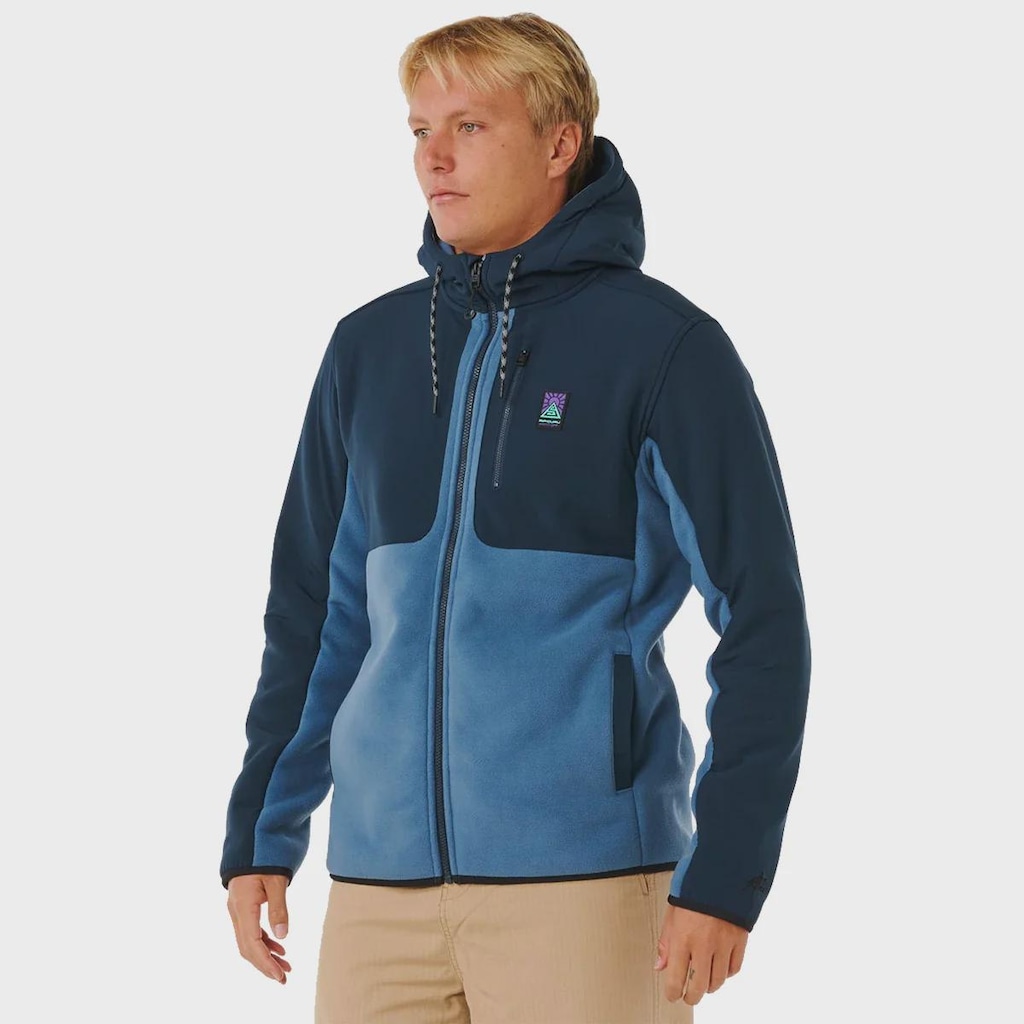 Moletom Rip Curl Anti Series Search Zip Thru Bluefin Importado - Masculino