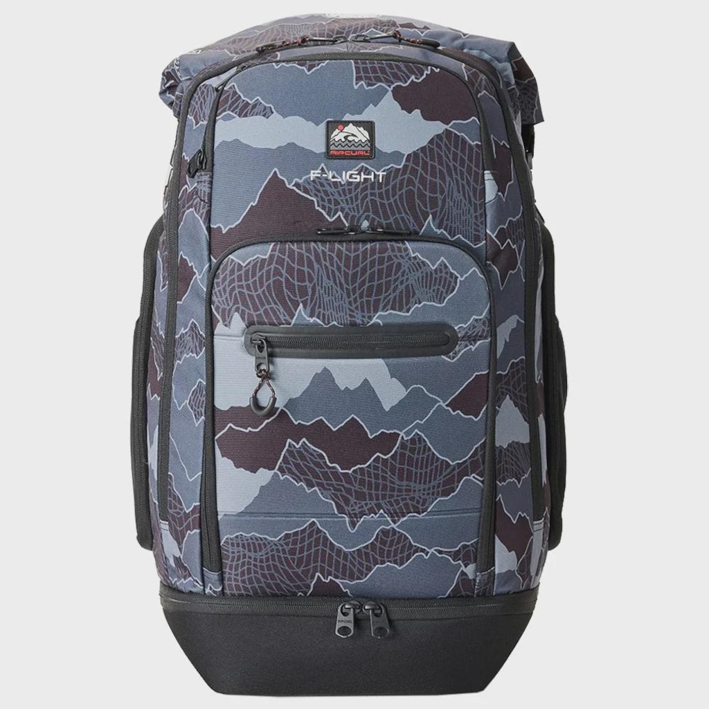 Mochila Unissex Rip Curl F-Light Surf Search Black Grey Importada - 45 Litros
