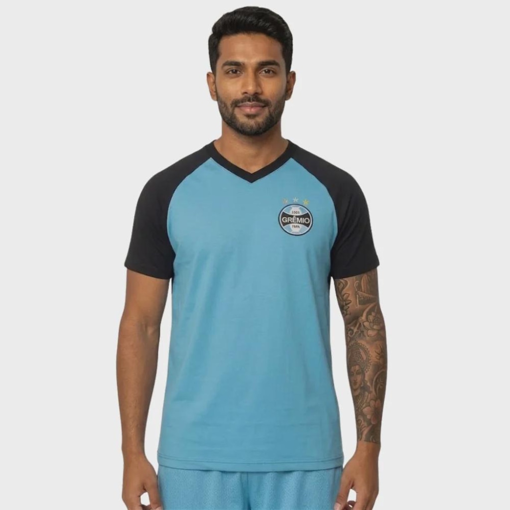 Imagem 3 do produto Camiseta do Grêmio Gola V Surf Center -  Masculina