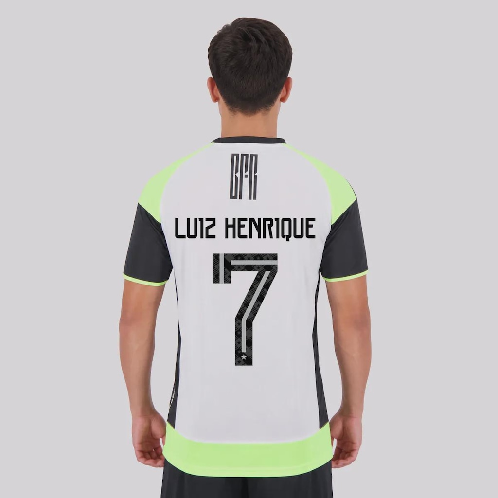Camisa do Botafogo I 24/25 Reebok 7 Luiz Henrique Masculina