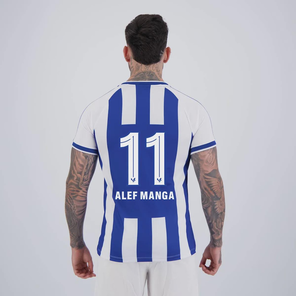 Camisa do Avaí I 24/25 11 Alef Manga Volt Masculina