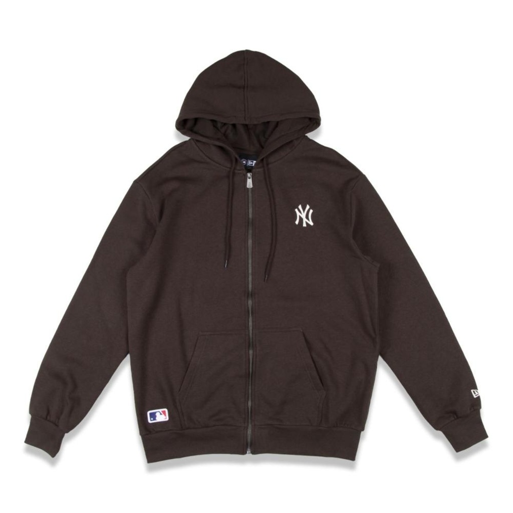 Blusão de Moletom New Era Canguru Aberto New York Yankees MLB Masculino