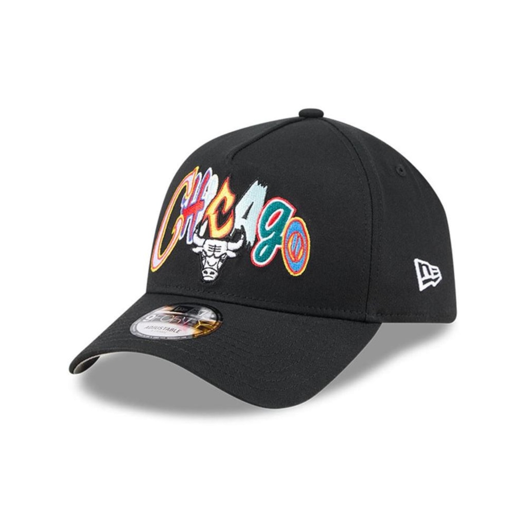 Bone New Era 9FORTY A-FRAME SNAPBACK Chicago Bulls Masculino