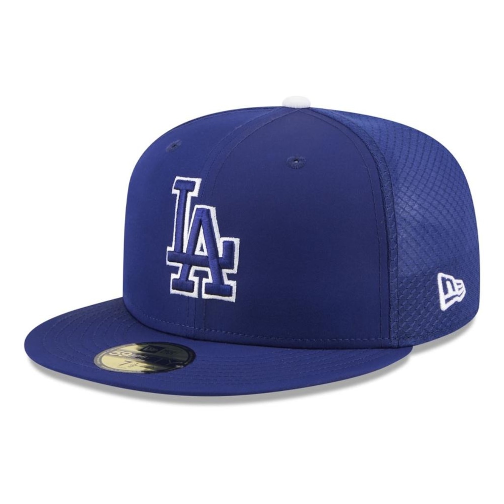 Bone New Era 59FIFTY MLB Los Angeles Dodgers Batting Practice Masculino