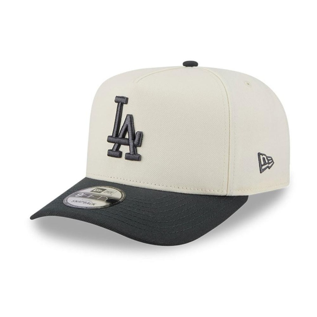Bone New Era 9FIFTY AFRAME SNAPBACK Los Angeles Dodgers Masculino