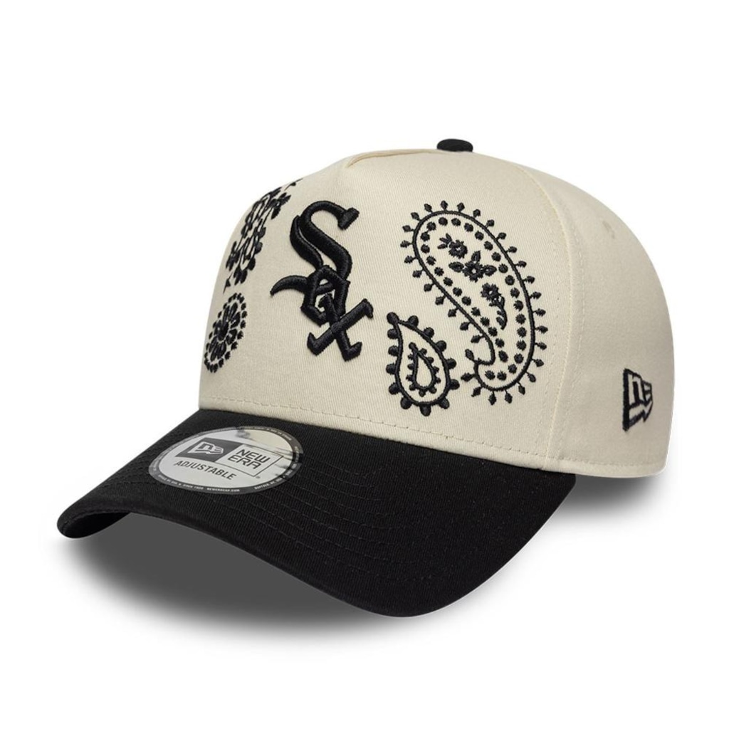 Bone New Era 9FORTY A-FRAME SNAPBACK Chicago White Sox Masculino