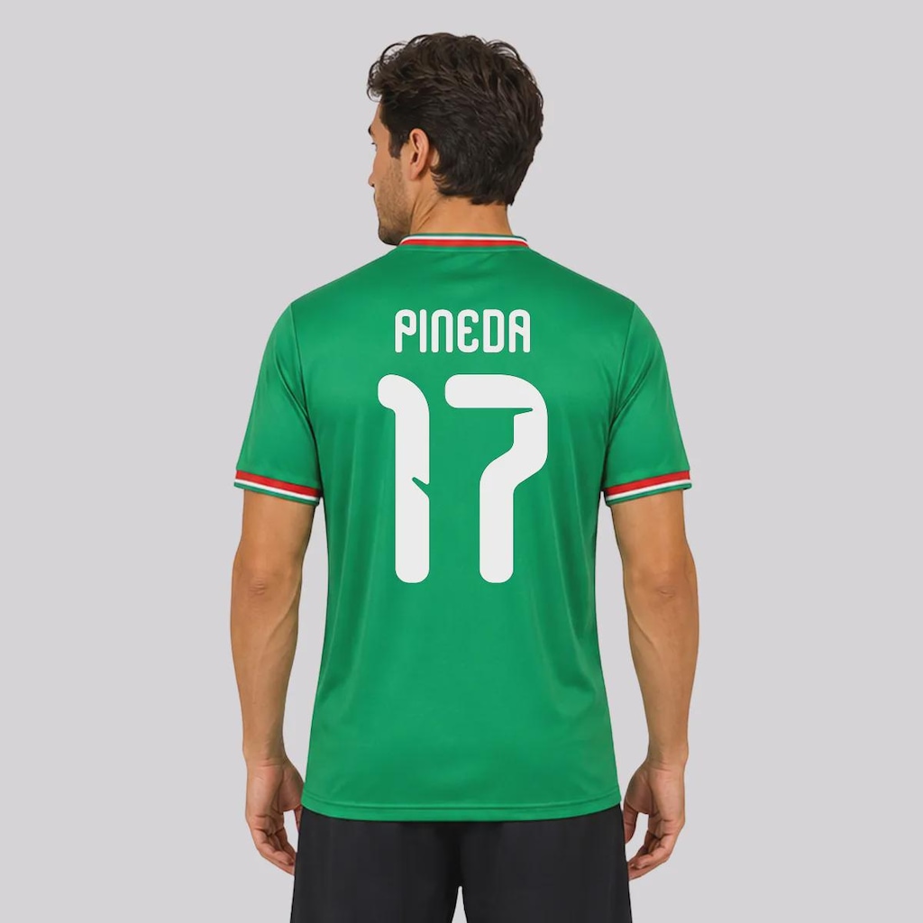 Camisa México El Tri 17 Pineda Masculina