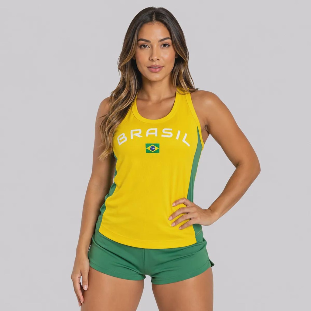 Camiseta Regata Brasil Brisa Feminina