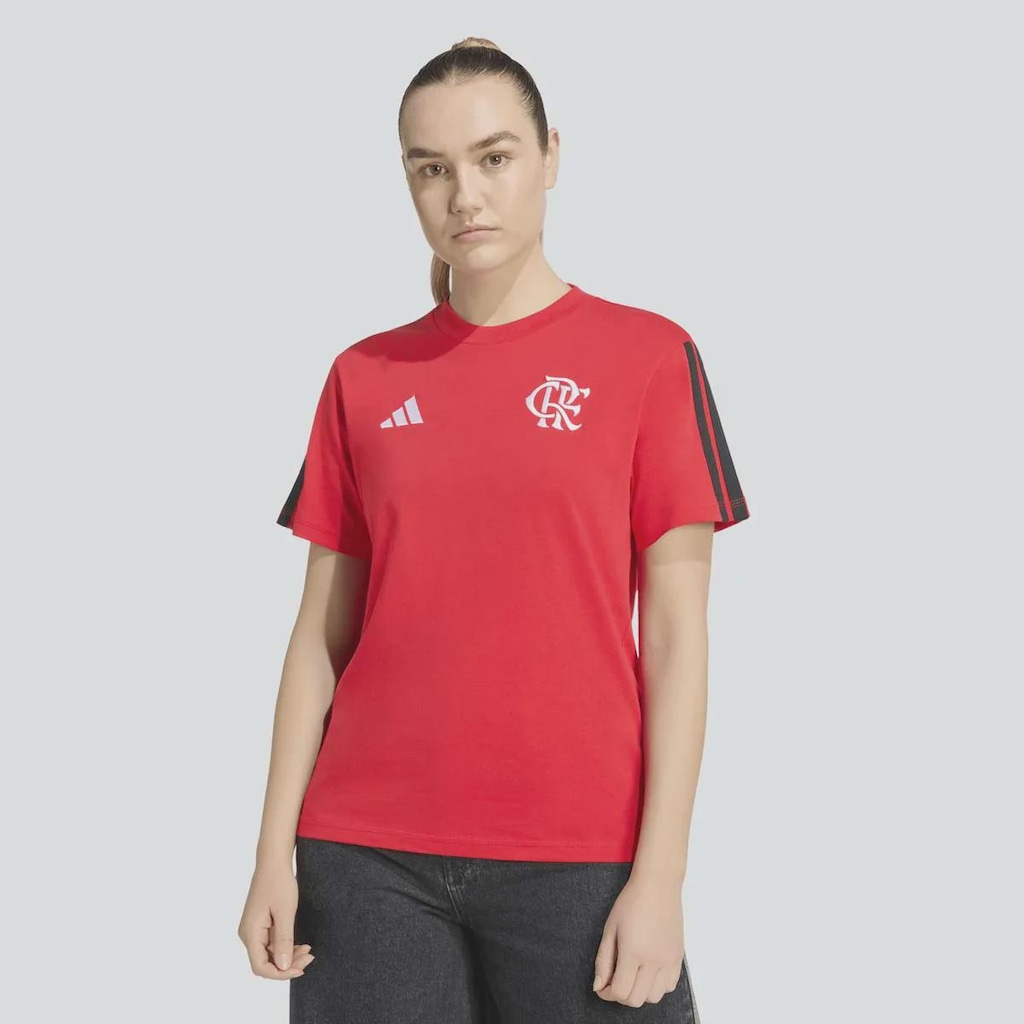 Camiseta Adidas Flamengo DNA Feminina