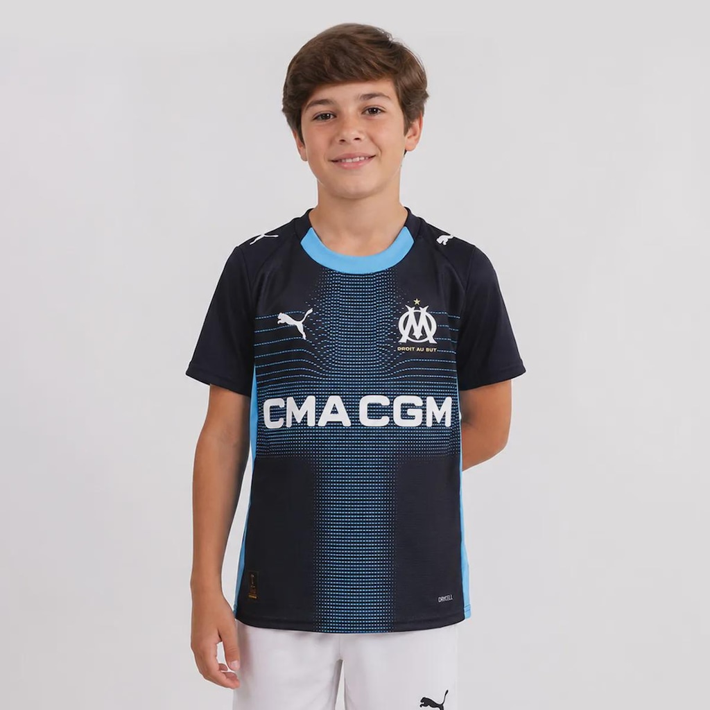Camisa Olympique De Marseille II 26/27 Puma Infantil