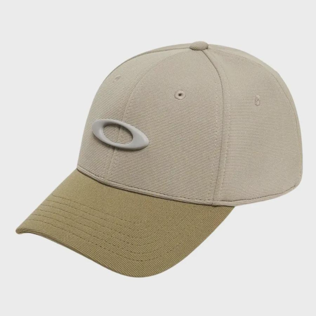 Boné Masculino Oakley Tincan Boulder Army Cement - Aba Curva