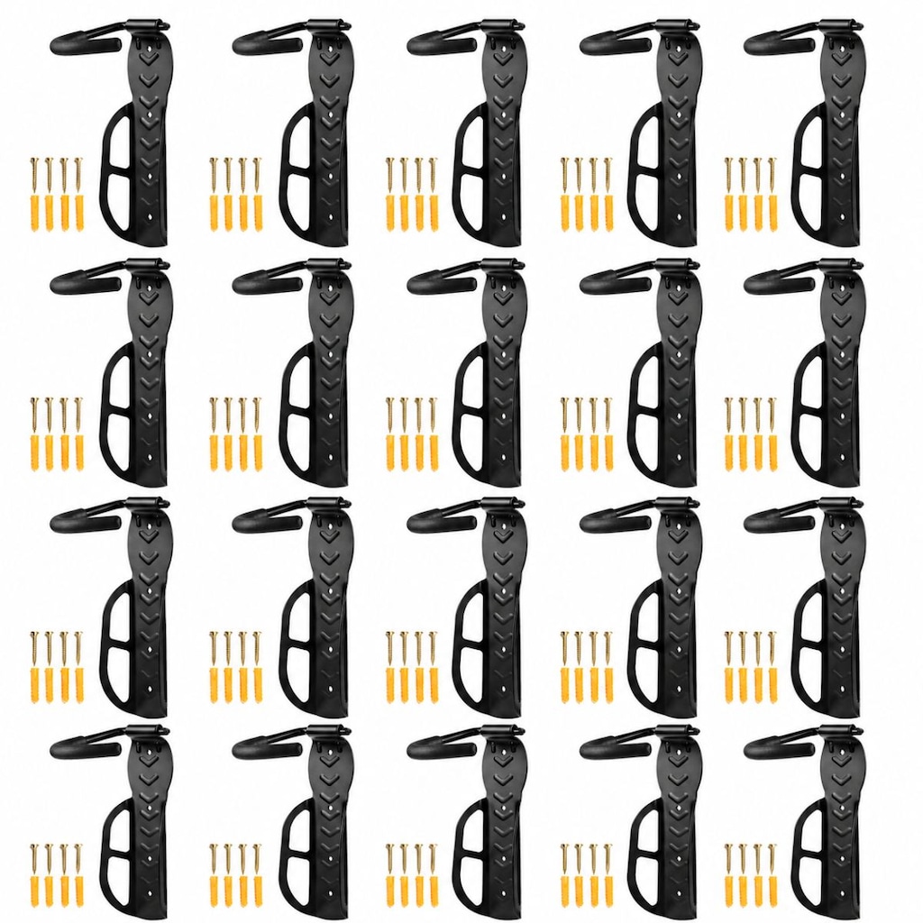Kit 20x Suporte Parede para Bicicleta Vertical Rava Gancho Fixo